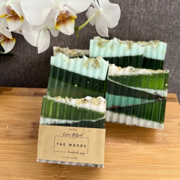 Set of 3 pieces of moisturizing soap "The Woods" weight 14 oz - Picture 2 of 4